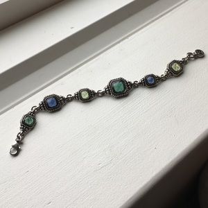 Napier Silver Gem Bracelet